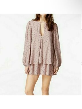 Free People Mauve Floral Dress